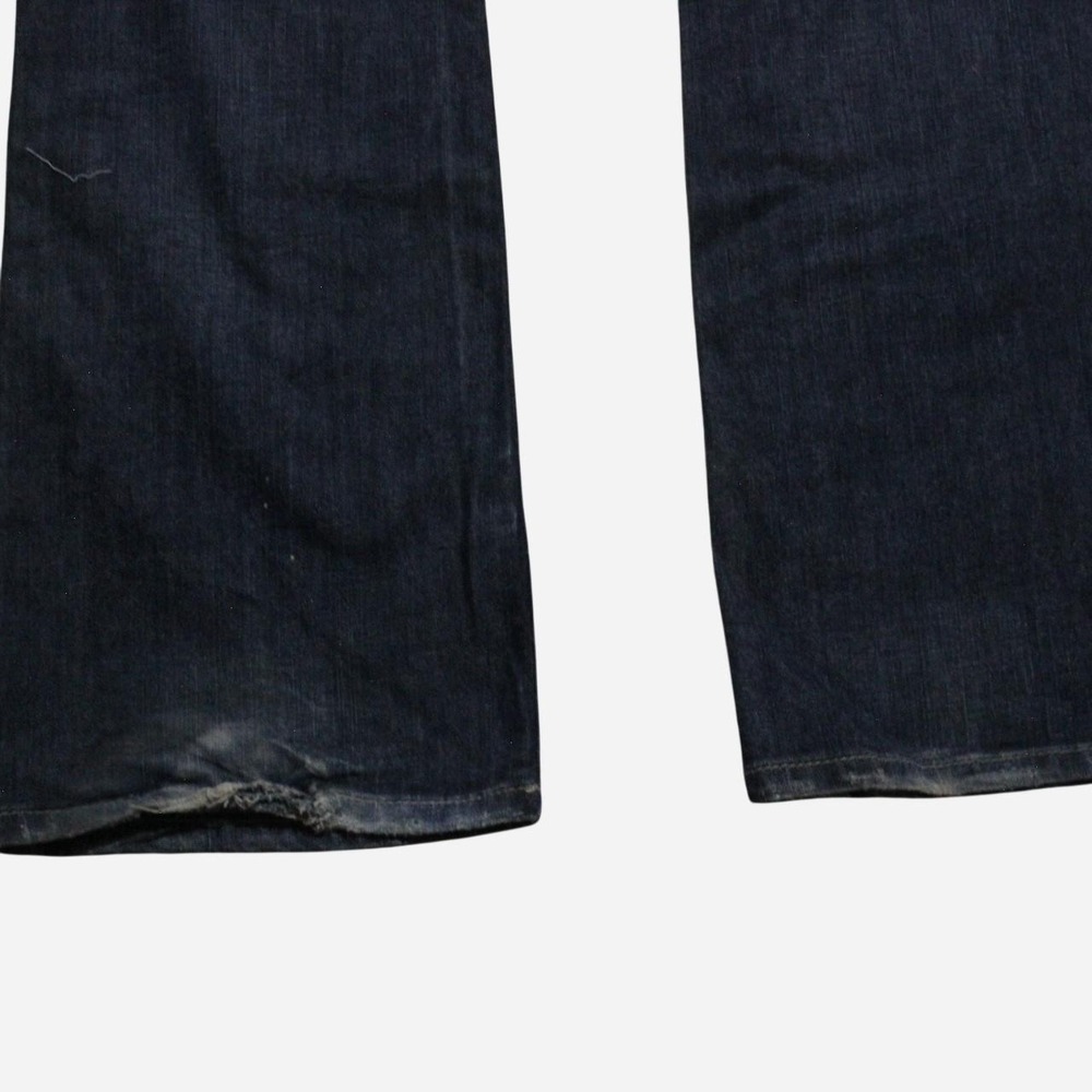 Women's Y2K Low-rise Grunge Punk Skater Daredevil Bootcut Dark Wash Guess Jeans - Picture 8 of 8